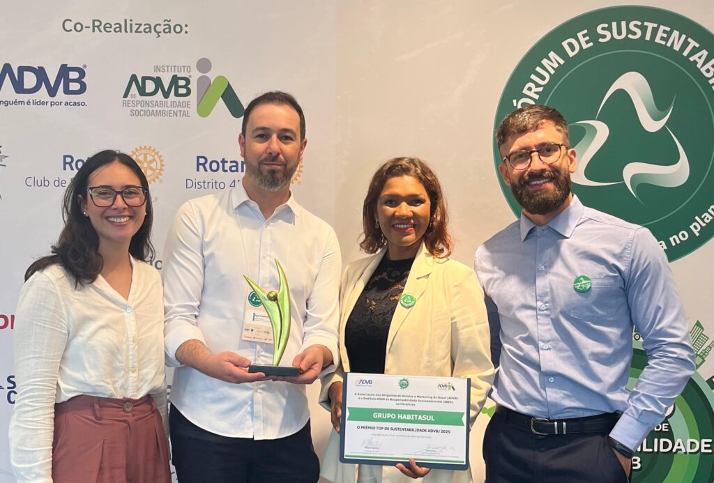 Projeto ‘Resíduo tem Valor’, da Habitasul, ganha  Prêmio Top Sustentabilidade da ADVB/SP